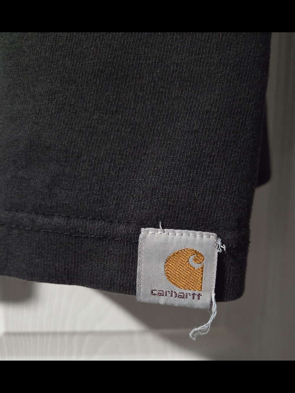 Carhartt Black Long Sleeve Tee with Cream Outdoors Graphic - Picture 2 of 5